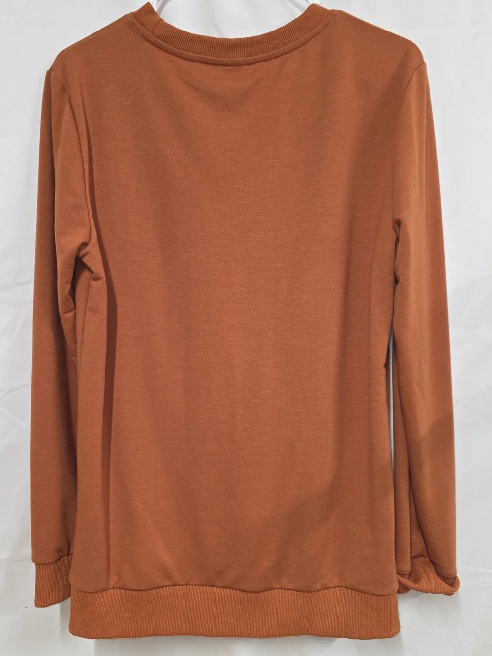 Autumn Pumpkin Graphic Sweatshirt - Rust Orange